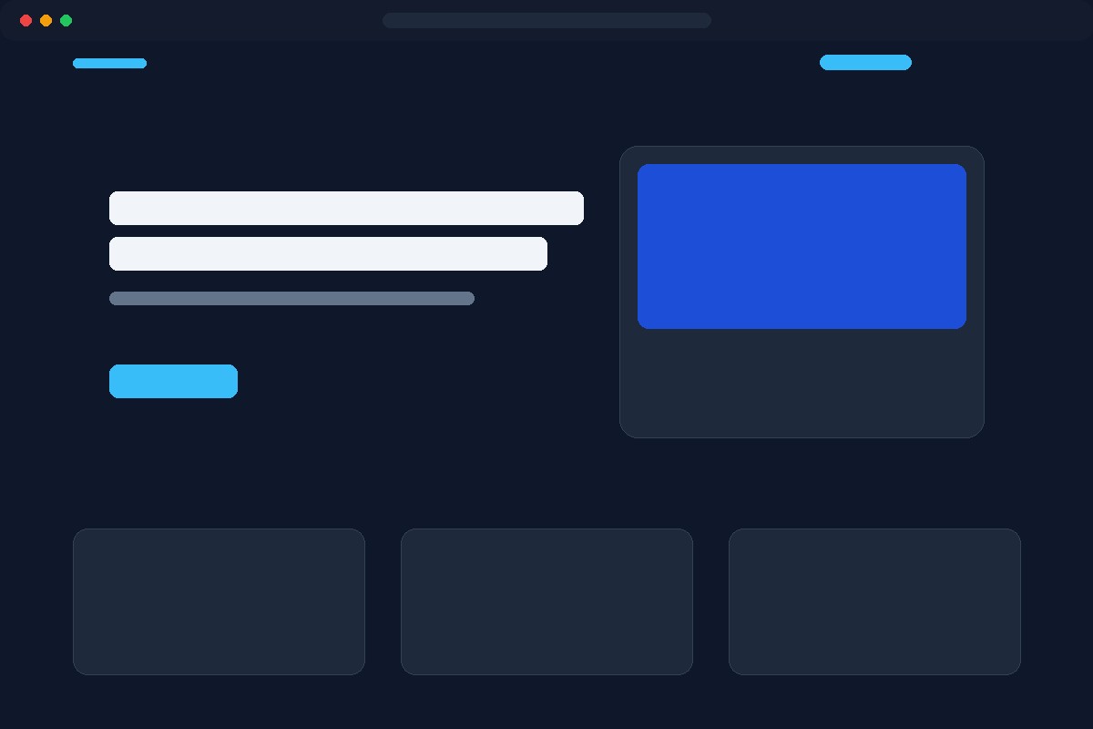 Referencia projekt – modern landing page design